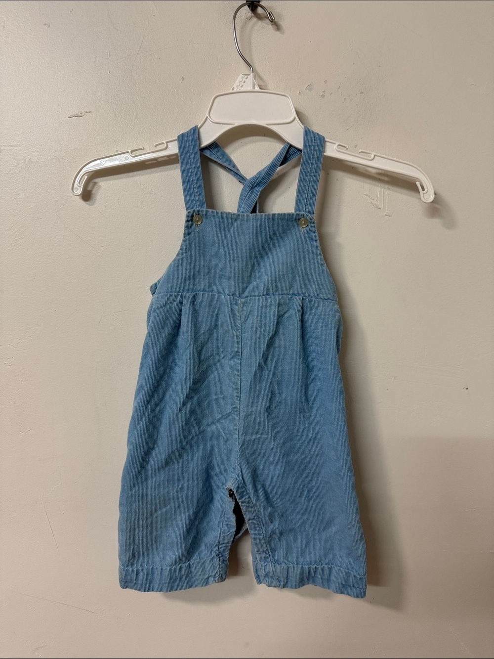 Light Blue Kids Corduroy Overalls-vintage